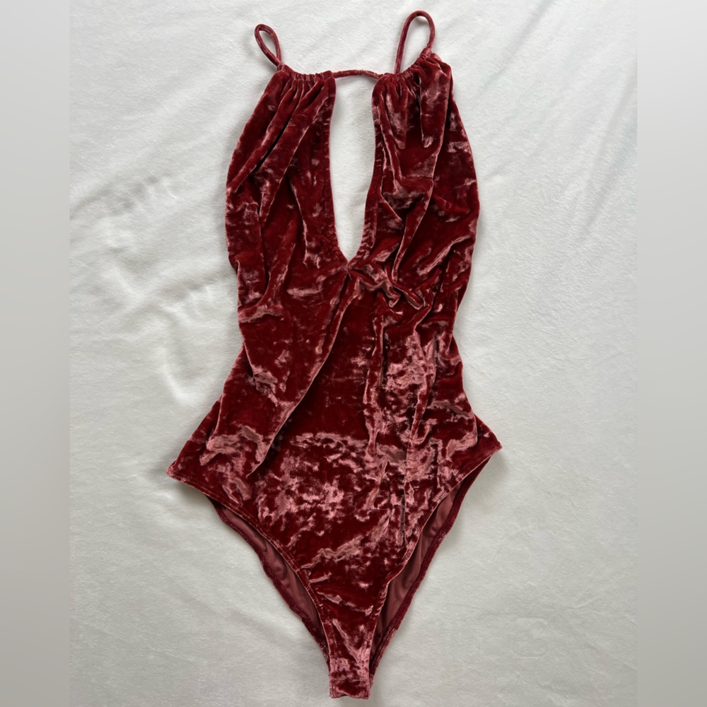 Urban Outfitters Out from Under Velvet Body Suit